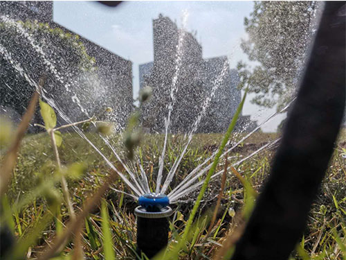 中山亭草坪自動(dòng)噴灌